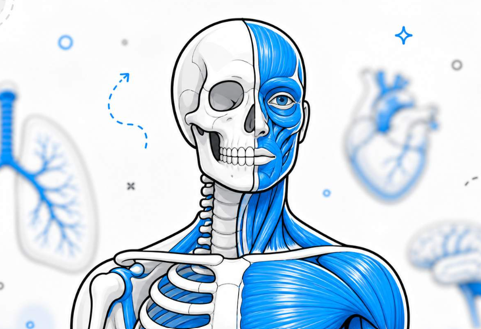 Screen from the human anatomy and medical conditions lesson